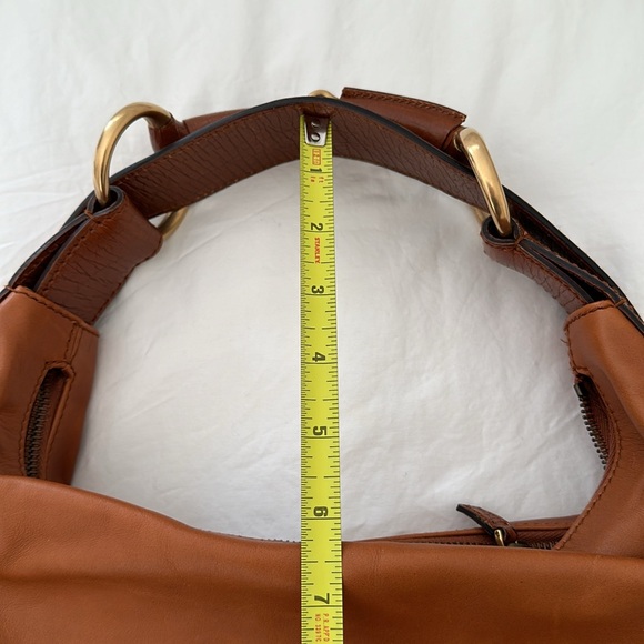 RARE GUCCI Authentic Leather Brown medium Horsebit Vintage Made in Italy - Picture 4 of 13